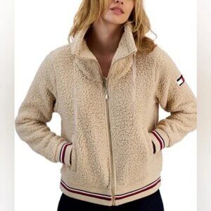 Tommy Hilfiger Women's Zip-Front Fleece Bomber Jacket